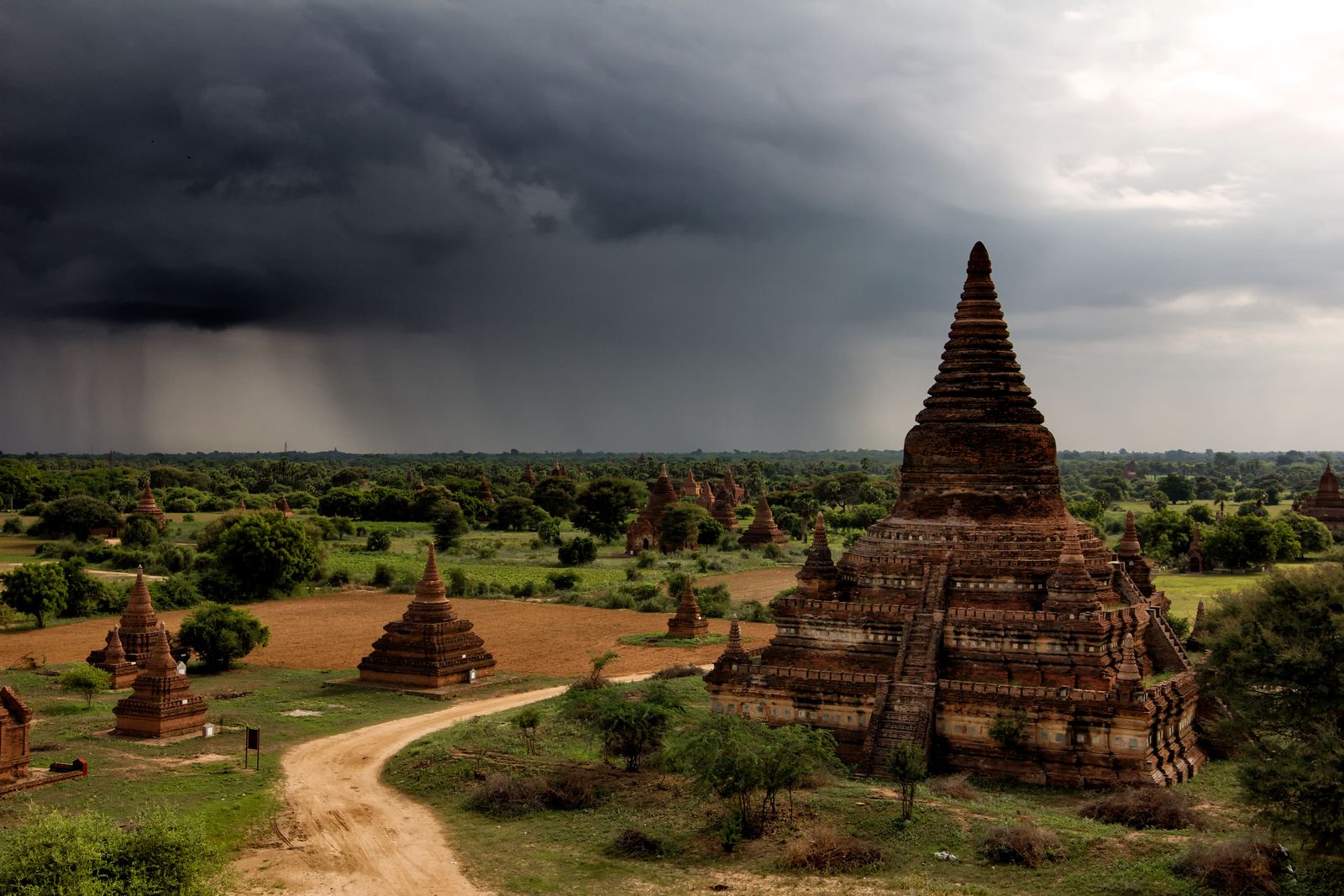 Whispering Storm Over Ancient Sands